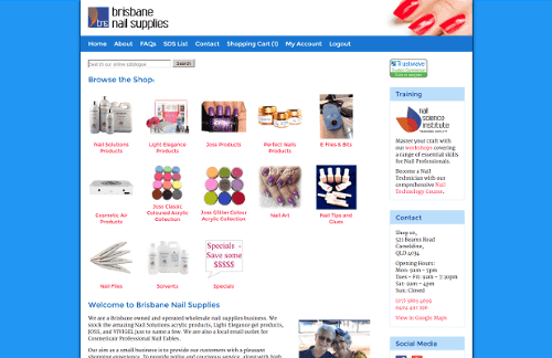 Thumbnail of Brisbane Nail Supplies New Website
